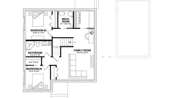 2 Bedroom Cottage Style with Basement House Plan 9782: St. Lauren - 9782