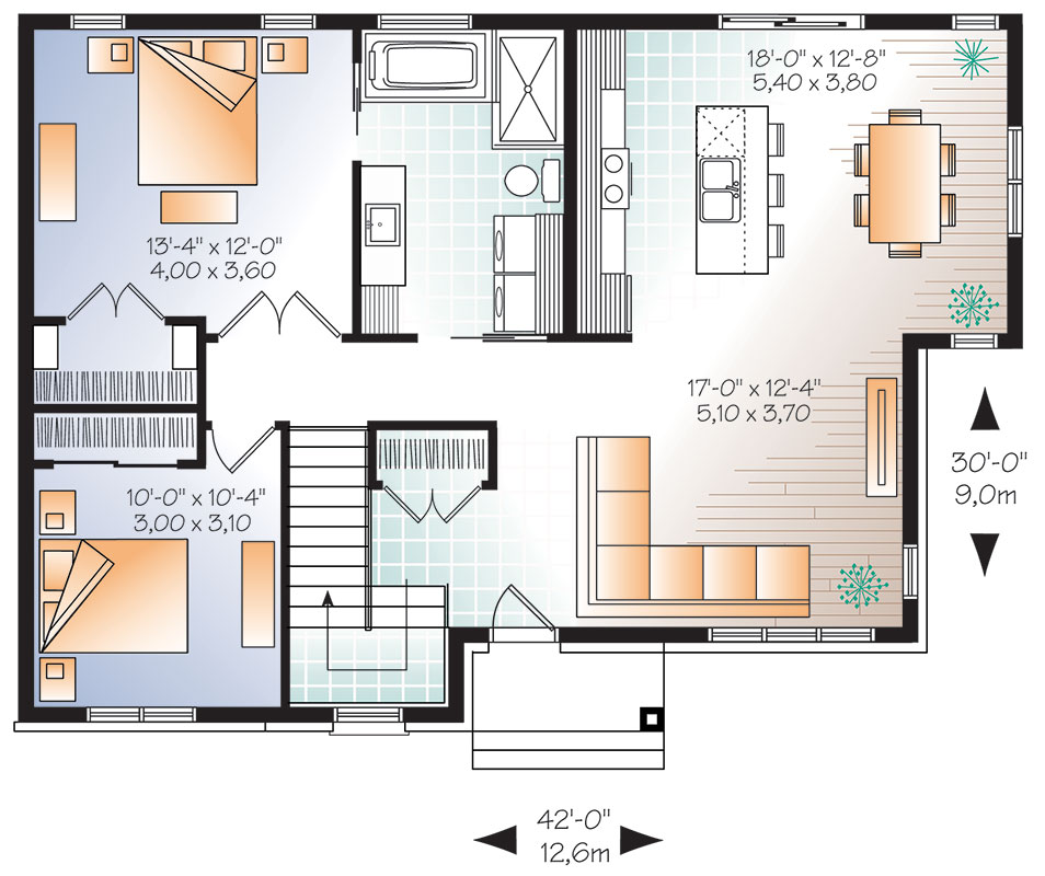  modern one story house plan 