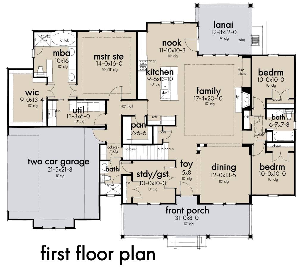 One Story Farm House Style House Plan 7465 Sumner 7465