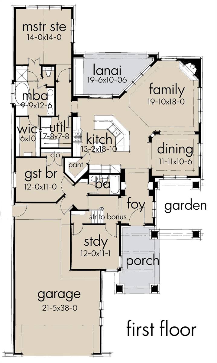 Narrow Cottage House Plan 9639