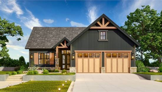 One Story Lake House with Large Screened In Porch