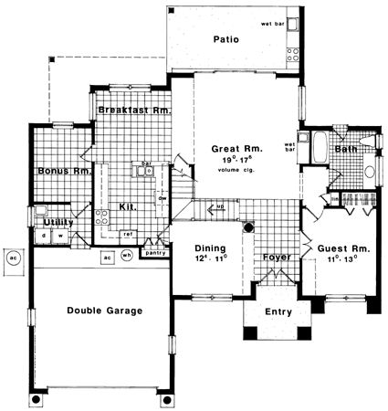 4 bedroom house blueprint