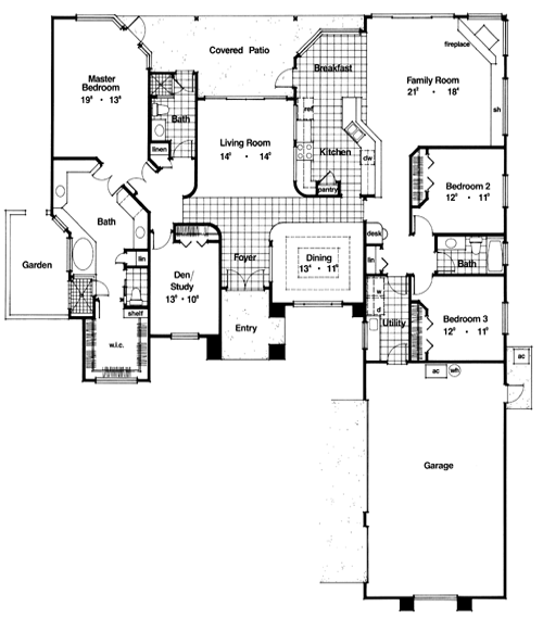 Heron 4088 - 4 Bedrooms and 3.5 Baths | The House Designers