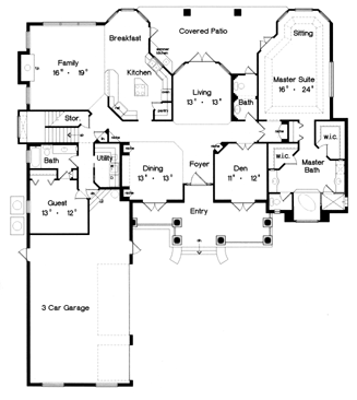 4138 - 4 Bedrooms and 4 Baths | The House Designers - 4138