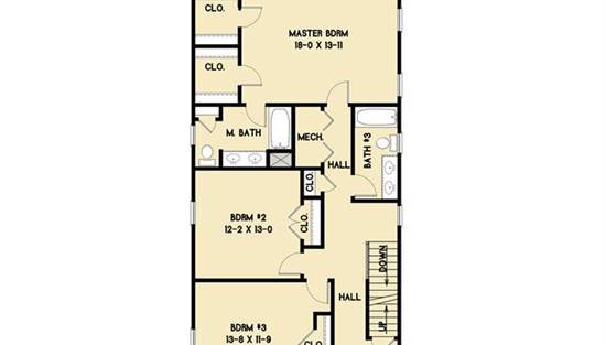 Affordable Narrow Lot Farm House Style House Plan 6568: Lemonade - 6568