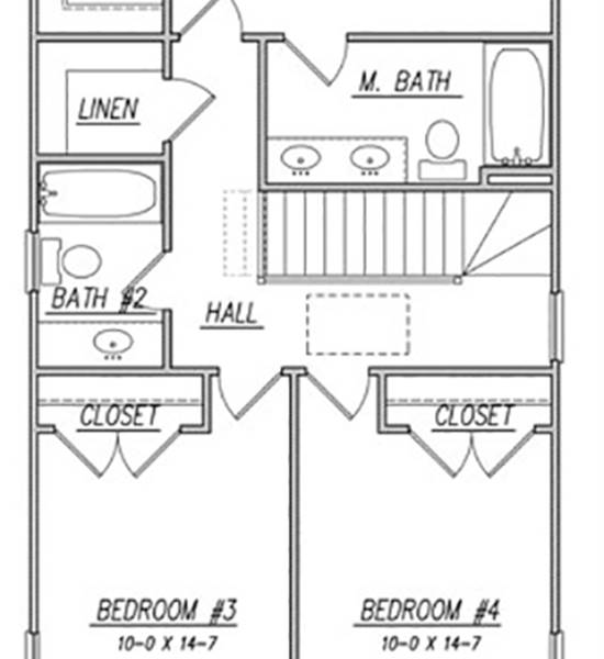 Two Story Traditional House Plan 1505: Ballentine - 1505