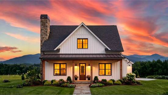 Stylish Farmhouse with Front Porch