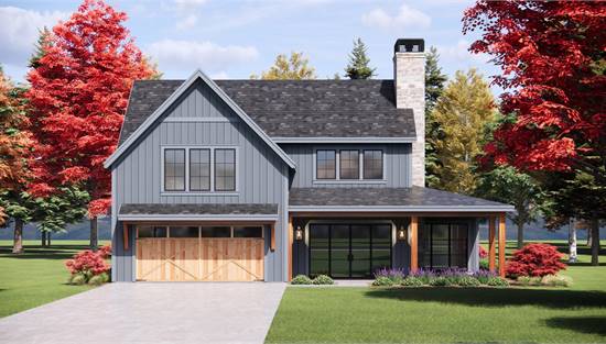 Sleek Farmhouse with Attached Garage