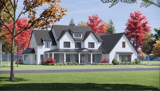 Modern Farmhouse with Large Covered Porch