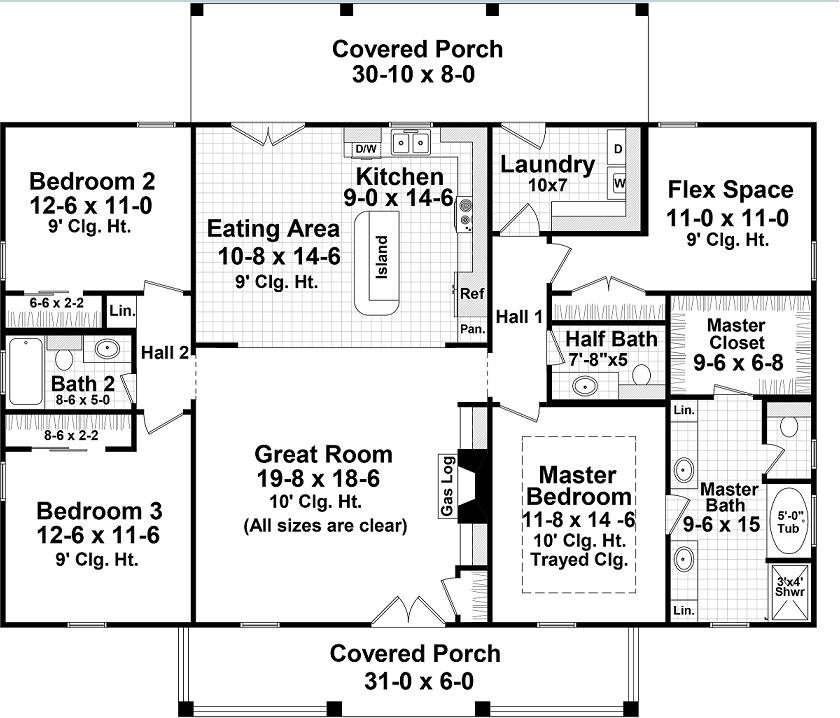 Country Traditional Home 2038