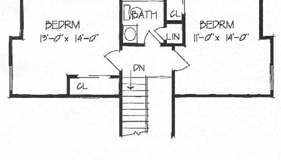 New Shed Dormer for 2 Bedrooms (BRB12) 5176 | The House Designers - 5176