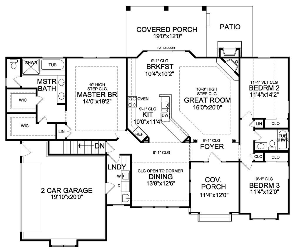 Birchlane 7575 - 3 Bedrooms and 2.5 Baths | The House Designers