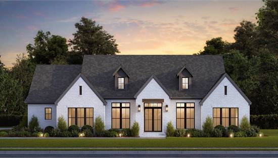 Elegant Transitional with Rear Facing Garage