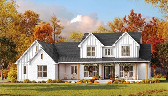 Classic Farmhouse Wrapped in Stunning Autumn Ambiance