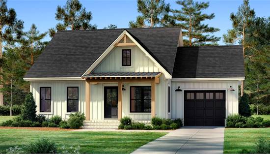 Charming Traditional Farmhouse with One Car Garage