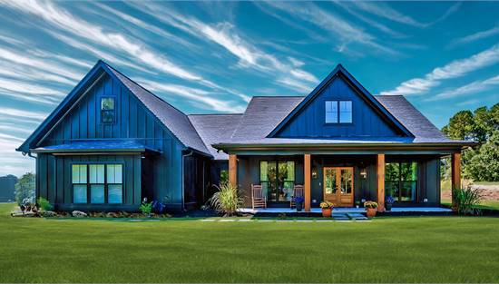 Client Custom Build of Popular 8516 Farmhouse Plan