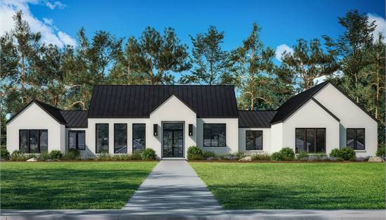 Sleek Transitional Exterior with Clean Gables