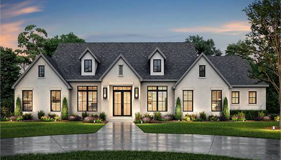 Sleek Southern Exterior with Transitional Style