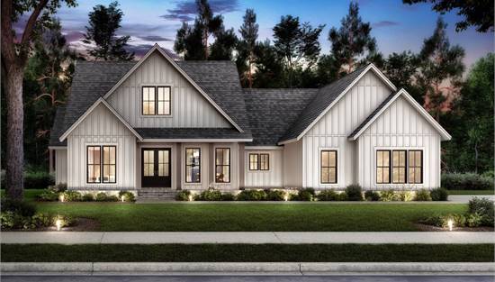 Charming Country Farmhouse with Side Entry Garage