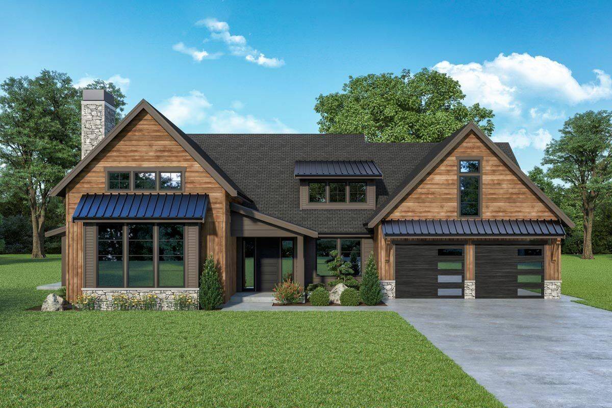 Beautiful Rustic Craftsman Style House Plan 1068: The Chandler - 1068