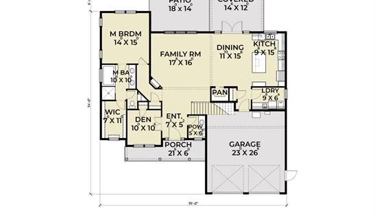 Farm House Style House Plan 7432: 18-123 Craftsman 349 - 7432