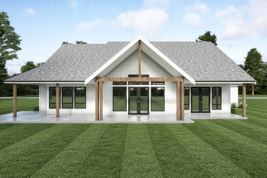 Beautiful Modern Farmhouse Style Ranch House Plan 8718 8718