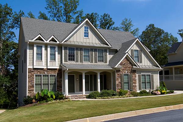 Two-story house design with children's den - 1181