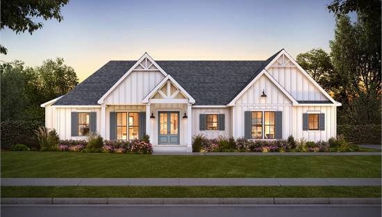 Country Craftsman with Vaulted Front Porch