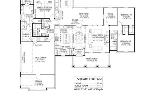 Open Floor Plan Farm House Style House Plan 8839: Aspen Hill - 8839