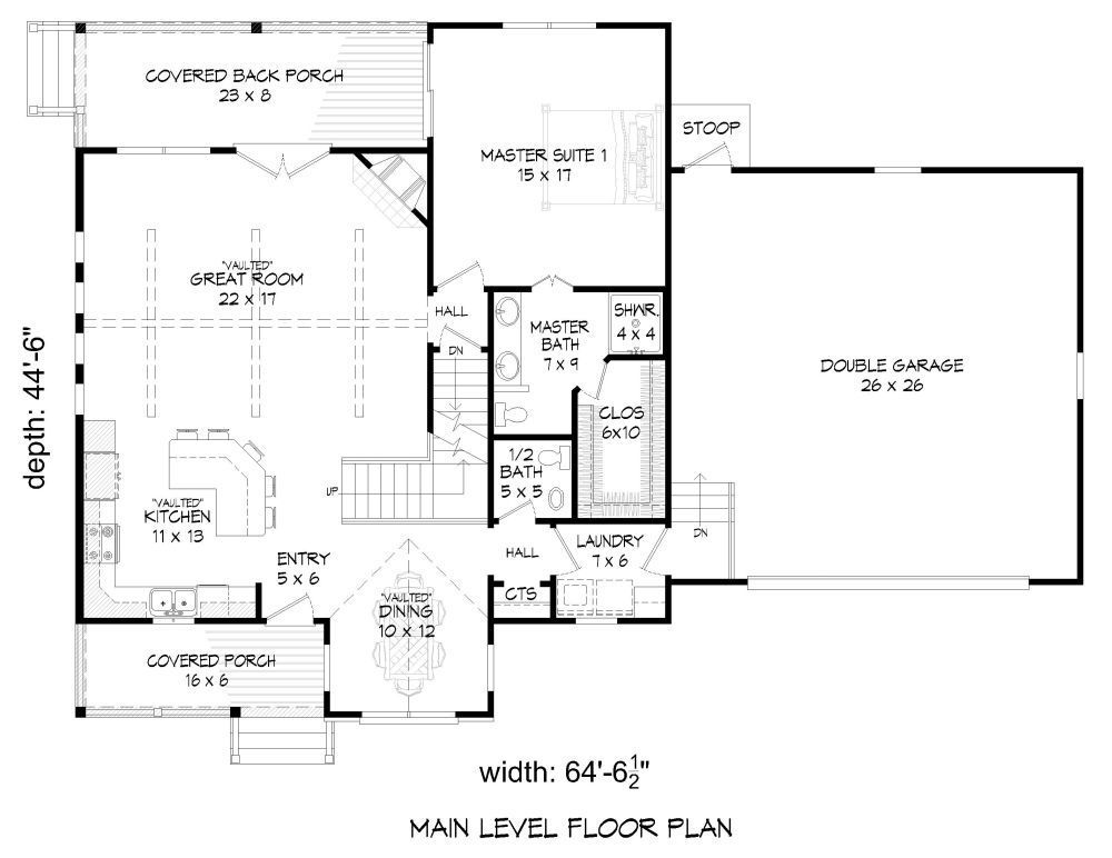 vacation house plan with great views