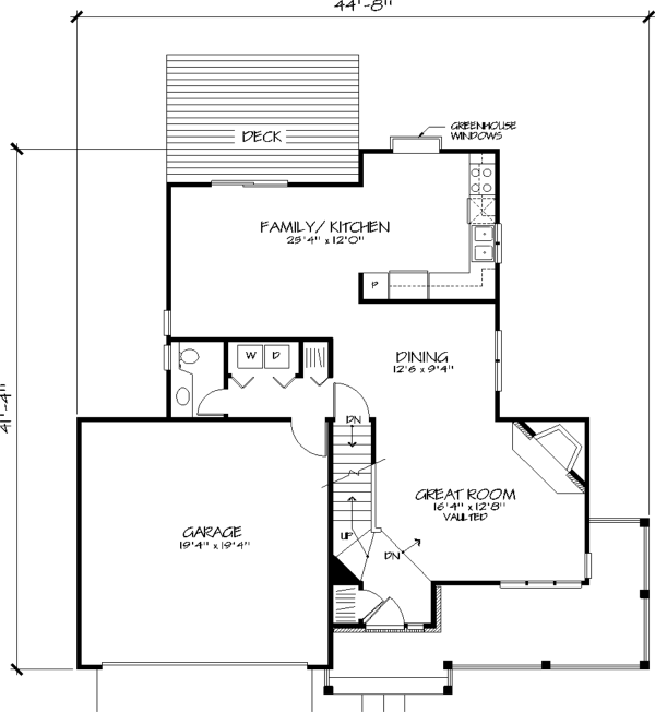 The Lansbury 1530 - 3 Bedrooms and 2 Baths | The House Designers - 1530