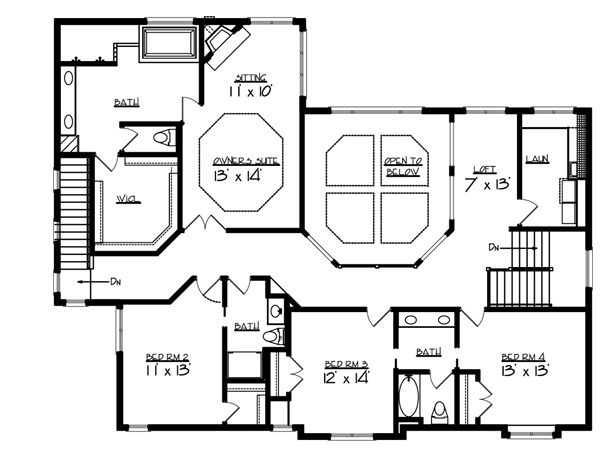 The Tyler 2261 - 4 Bedrooms and 3 Baths | The House Designers