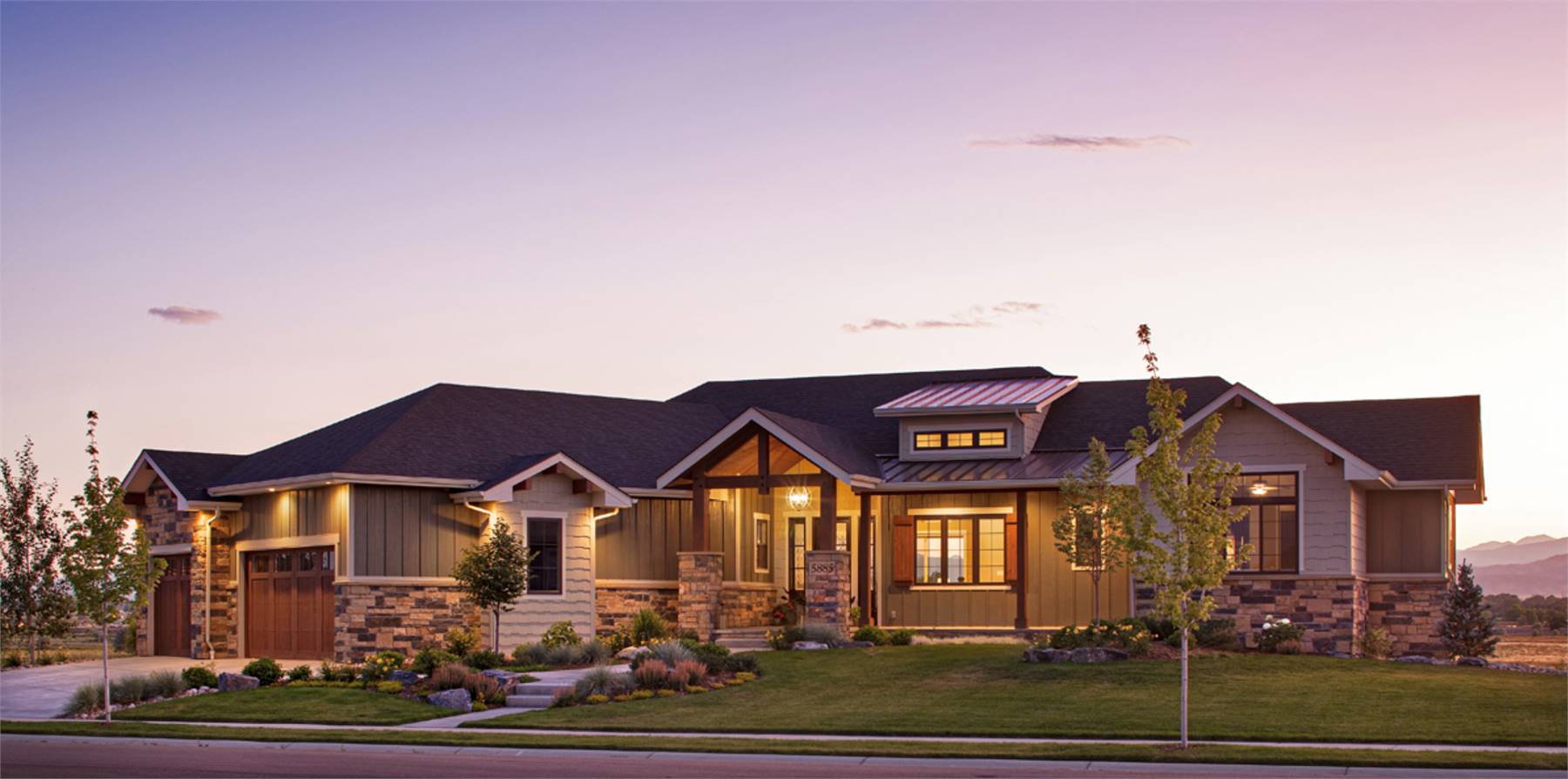 Enchanting Craftsman with Stone and Brick Exterior