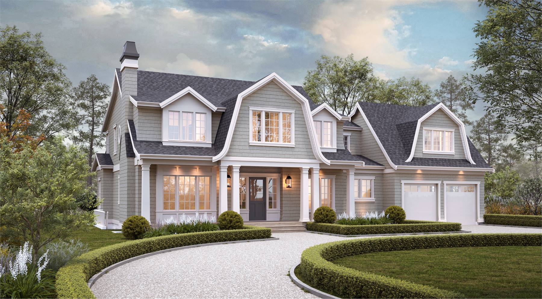 Timeless Coastal Home with Beautiful Gambrel Roof