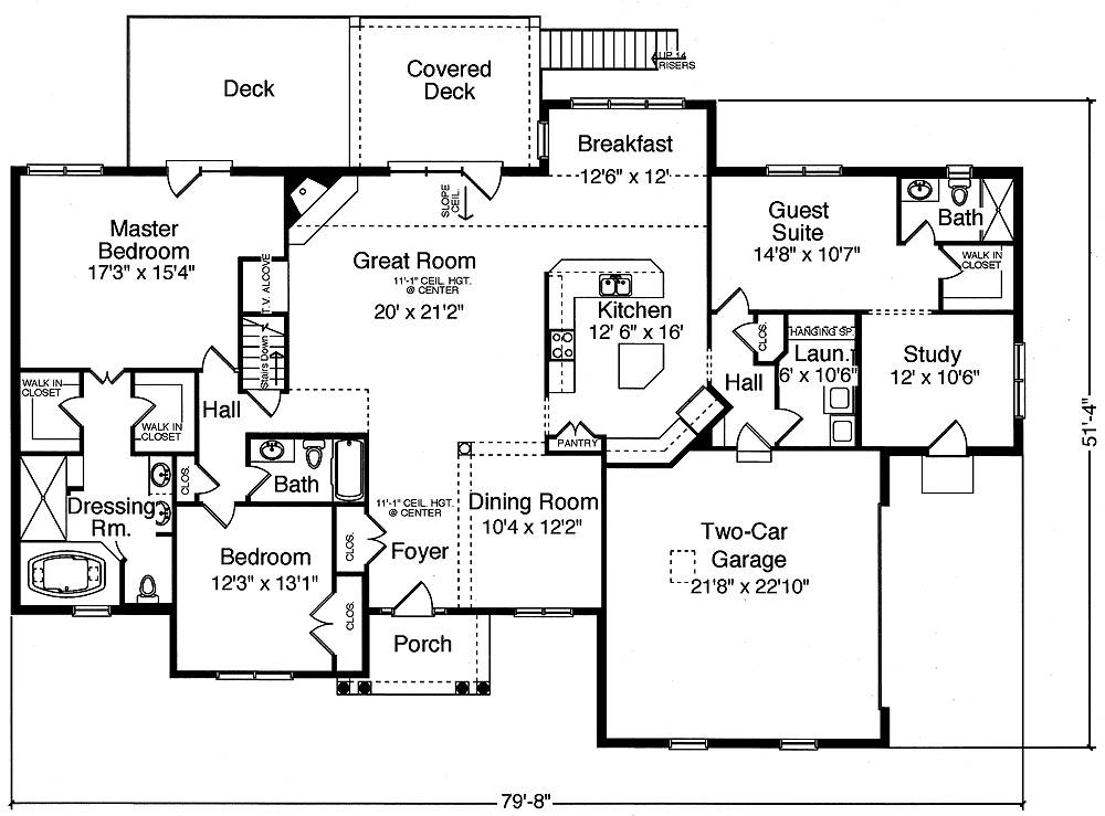 Builder Preferred Ranch Style House Plan 9110: New Wexford III