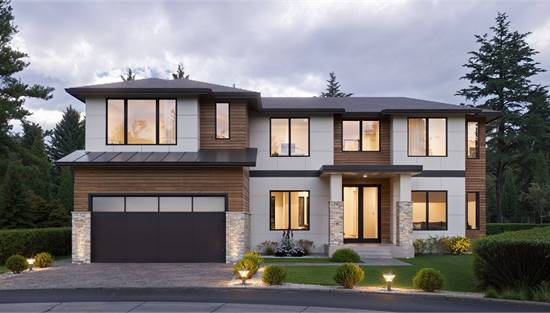 Contemporary Home with Two Story Foyer