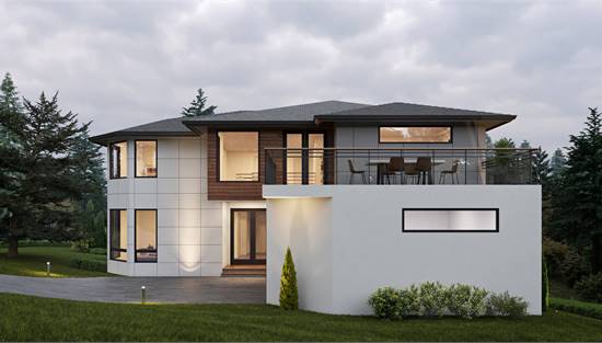 Striking Modern with Rooftop Patio