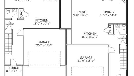 Lovely Cottage Style Duplex House Plan 7288: Bramblegate - 7288