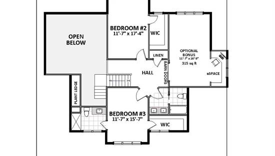 Two Story Farm House Style House Plan 7089: Hillsborough-F - 7089