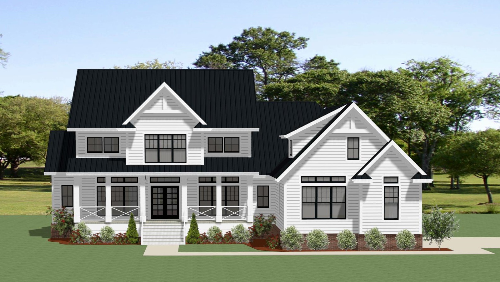 Beautiful Farm House Style House Plan 7064: River Oaks - 7064