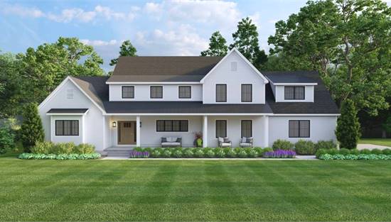 Modern Farmhouse with Expansive Front Porch and 3-Car Garage