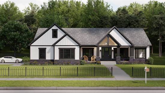 Modern Farmhouse with Screened Porch