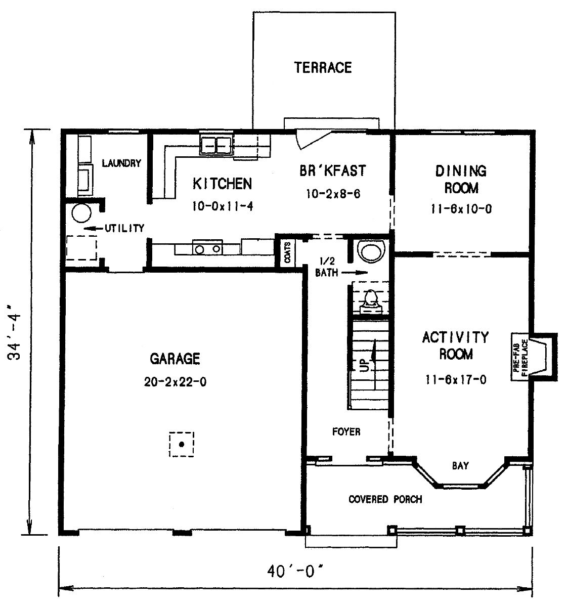 The Bethton 3684 - 3 Bedrooms and 2 Baths | The House Designers