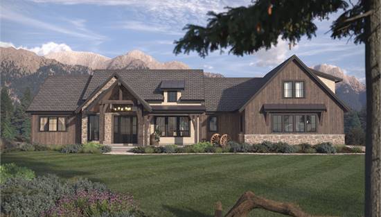 Rustic Mountain Craftsman with Bonus Over Garage