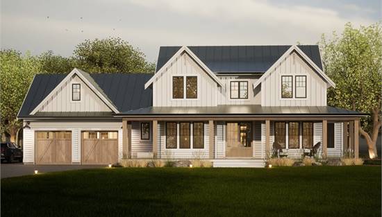 Two-Story Modern Farmhouse with Guest Suite